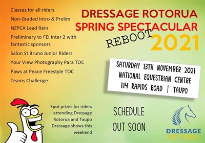 Dressage Rotorua Spring Show Day 1 (new date)